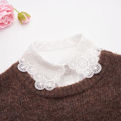 Casual Fake Collar Decoration Business Blouse Detachable Shirt Collar Women Sweater False Collars Lapel Top Apparel Accessories