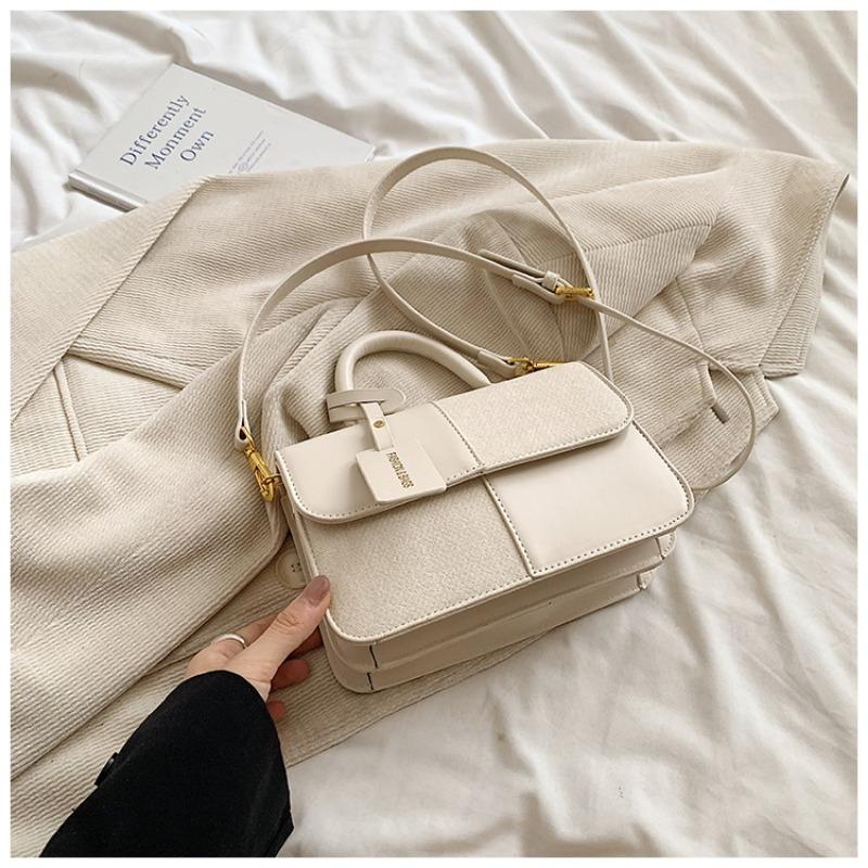 

Popular bags women s new handbags high-end commuting shoulder small square bag білий