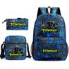 Deformed Zoo Surrounding Primary School Students Schoolbag Trend Starry Sky Backpack Leisure Three-piece Set