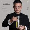 TOMIC Tea Infuser Double-Wall Glass Cup