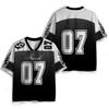 2026 New Jersey Sport Kurzarmhemd, V-Ausschnitt Kurzarm-T-Shirt, Sportmode NR.07 Gedrucktes Schnelltrocknendes Jersey