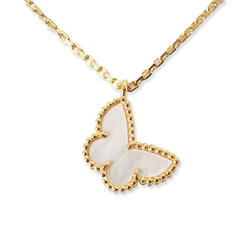 

[Б/у] Van Cleef & Arpels/Van Cleef & Arpels 750 YG Sweet Alhambra Papillon Shell Necklace/g437-62