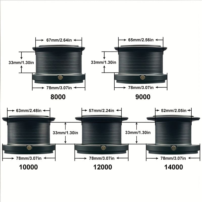 Trwałe kołowrotki dalekiego rzutu serii 8000-14000 6+1 łożysk ekranowanych Wysokie przełożenie Odpowiednie do wędek słodkowodnych i morskich Oburęczne