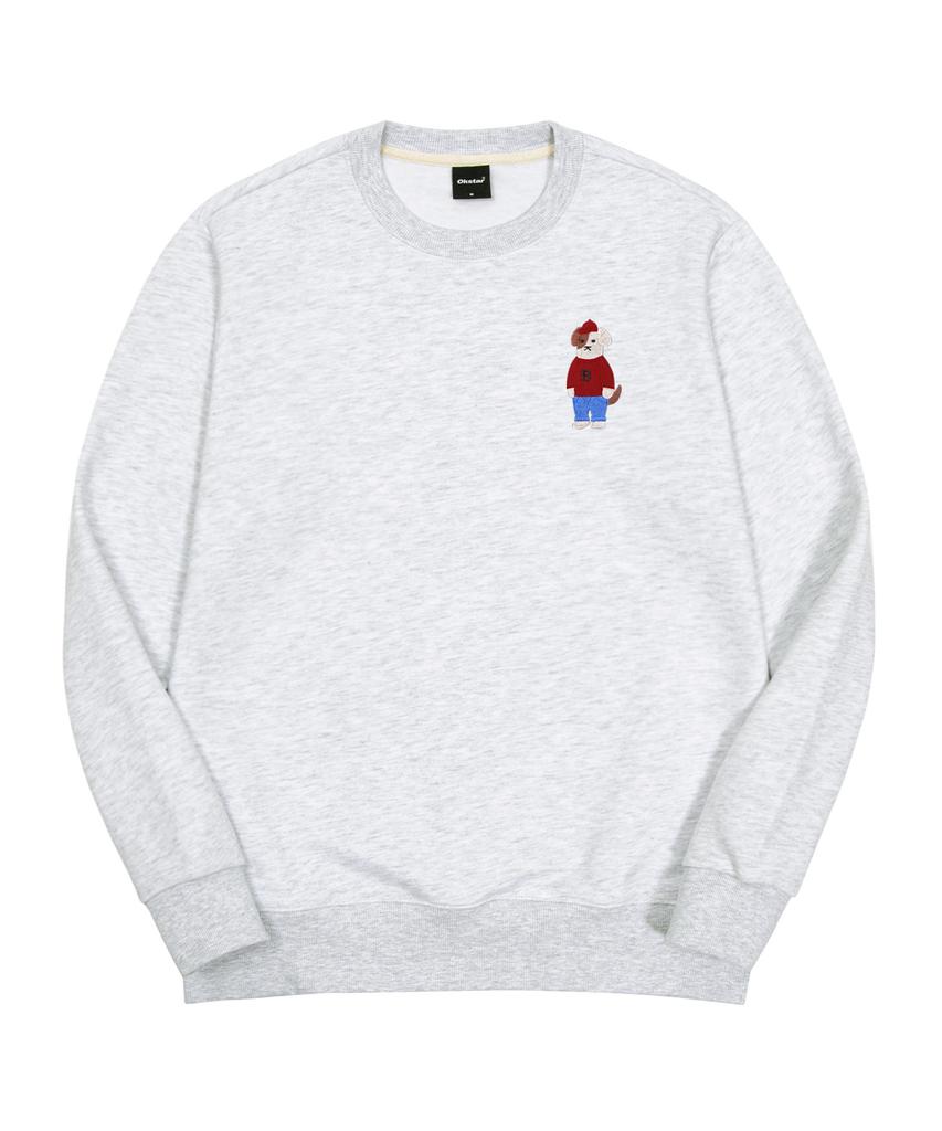 OKSTAR Mini Me Intense Brodog Embroidered Double-Sided Sweatshirt (Type B)