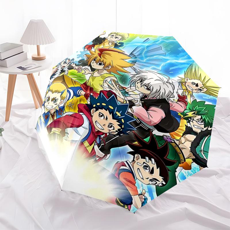 1pc Anime Characters Outdoor Umbrella - Automatic Opening/Closing, Portable 3-Fold Design, 8-Bone Iron Frame - Perfect Gift for Fans, Travelers,
