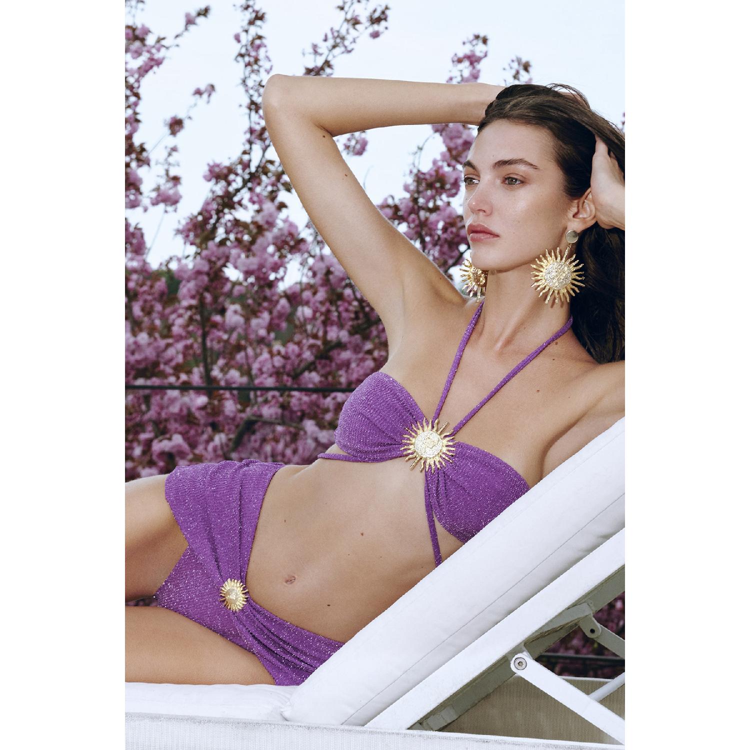 

X Zeynep Tosun Purple Sun Аксессуар Подробный комплект бикини Tclss23bt00000