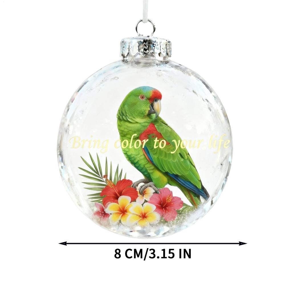 Christmas Ball Creative cat Hummingbird Pendant Plastic Transparent Atmosphere Decoration Christmas Tree Hanging ornaments