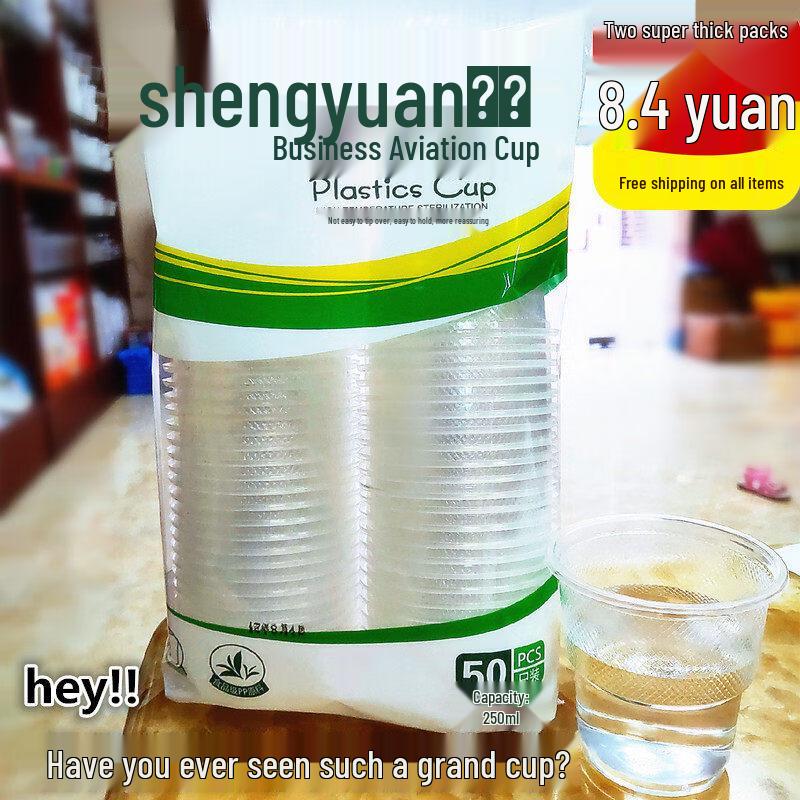 ZISIZ Disposable Plastic Cups