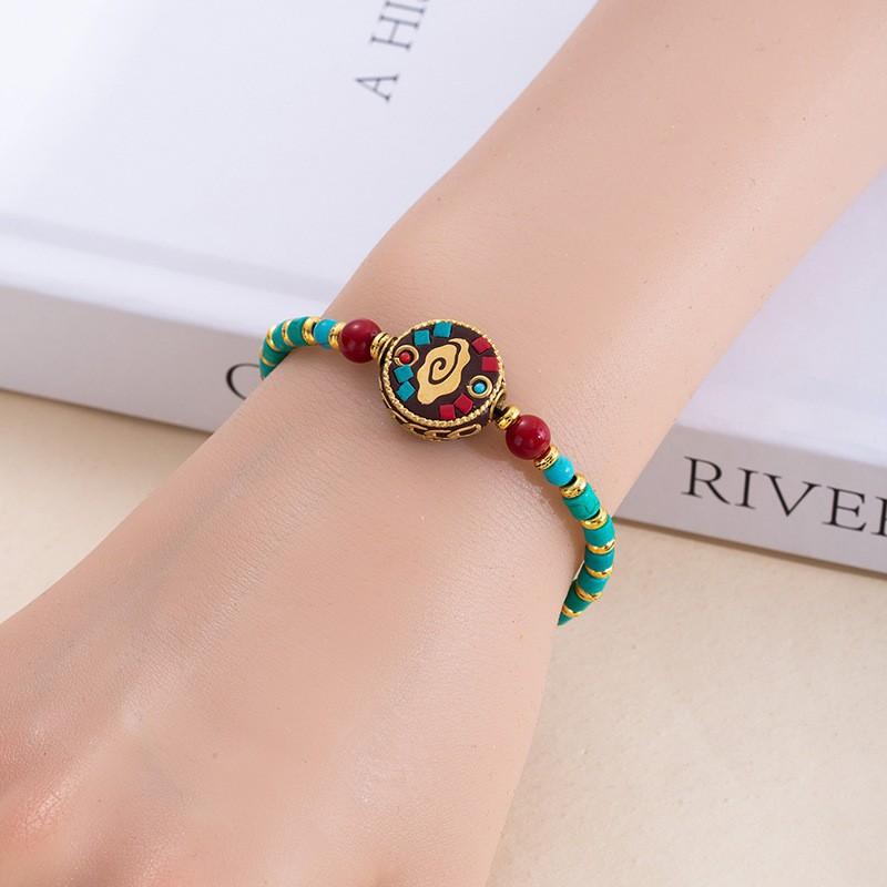Retro Ethnic Style Tibetan Bracelet, Hand-Woven Nepalese Hand Rope, National Style Bracelet, Scenic Hand Jewelry.