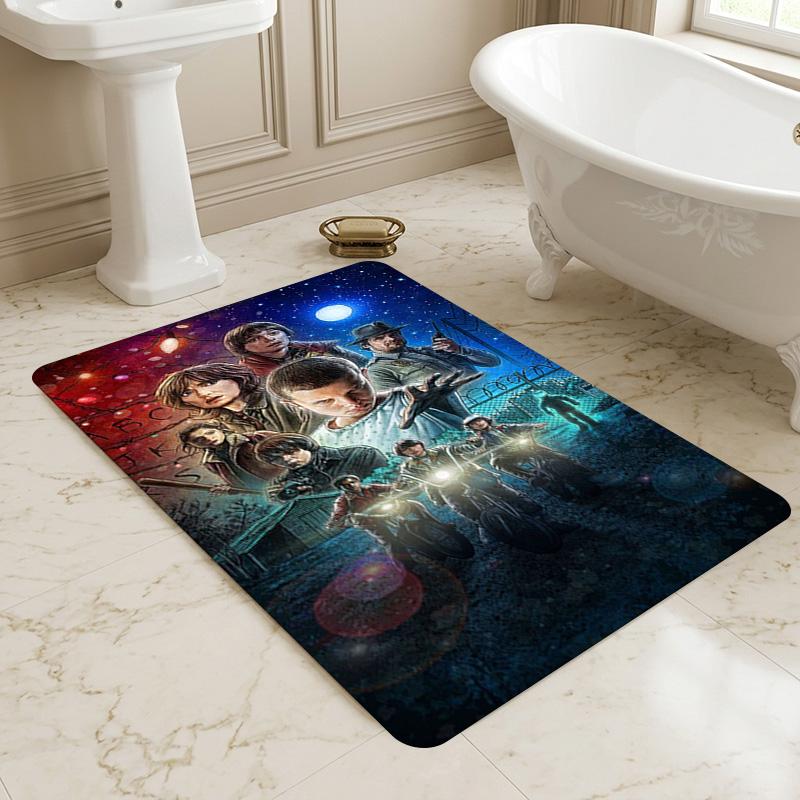 Stranger Things Living Room Nonslip Area Rug Soft Carpet For Bedroom Game Playroom Sofa Office Home Decor Doormat Christmas Gift C922305