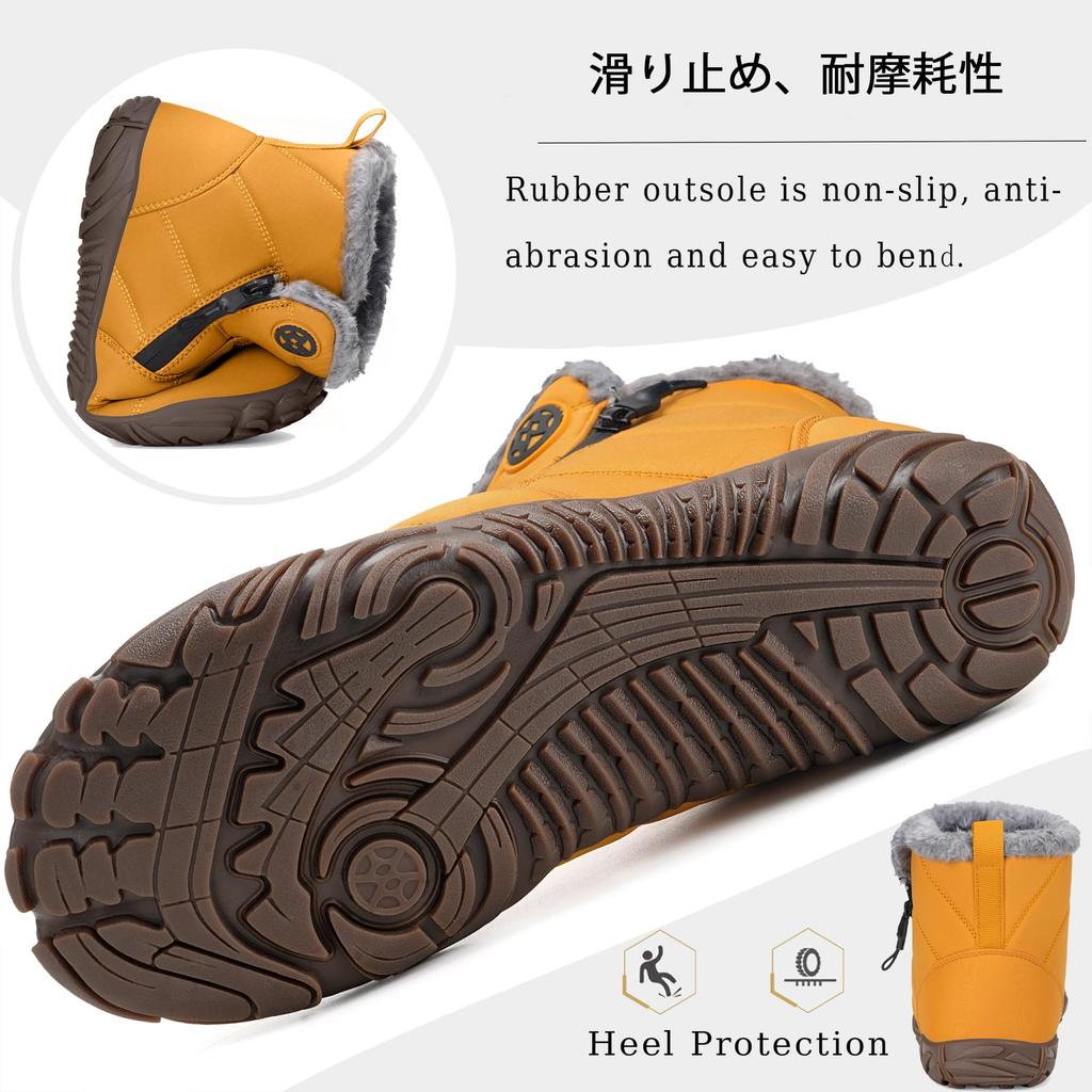 ZUSERIS Snow Boots for Men and Snow Cold Weather Winter Snow Cotton Sheepskin Boots Women, Shoes, Boots, Boots, Boots, Shoes, Warm, Fleece-Lined,