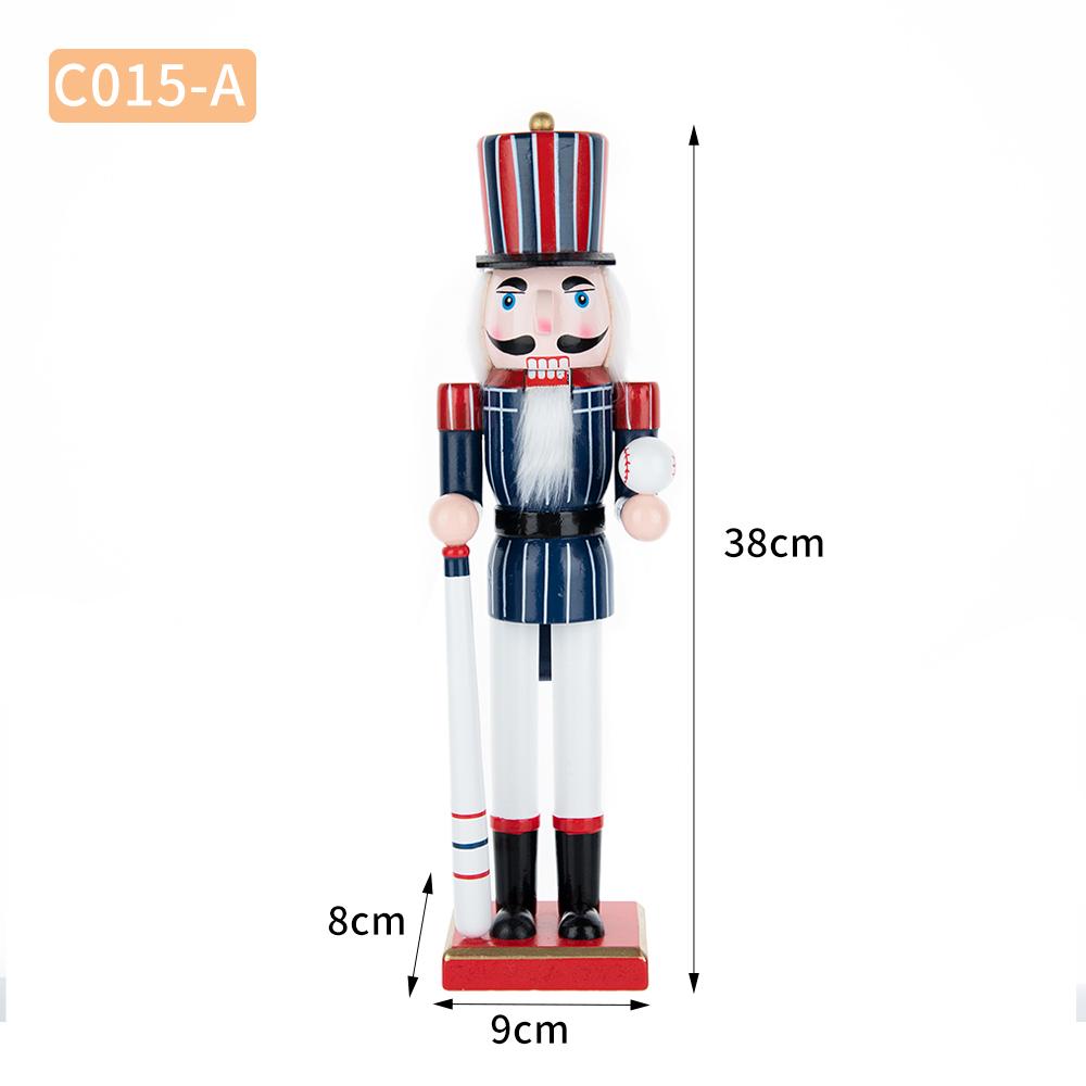 Sports-themed Wooden Nutcracker Ornament