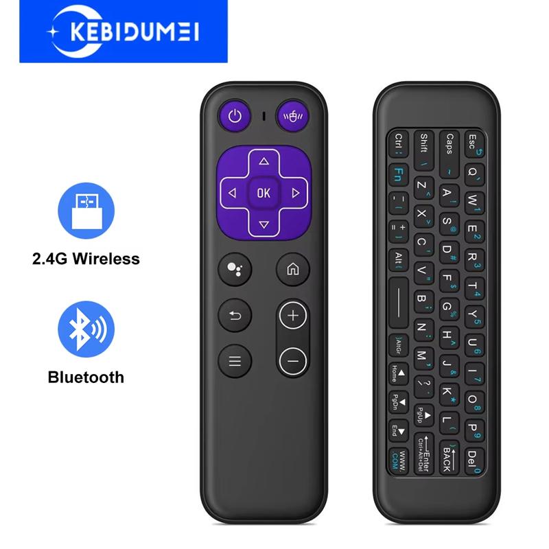 2.4G BT 5.2 Dual Mode Remote Control IR Learning T6 Wireless Voice Air Mouse Rechargeable With USB Receiver For Android TV Box
