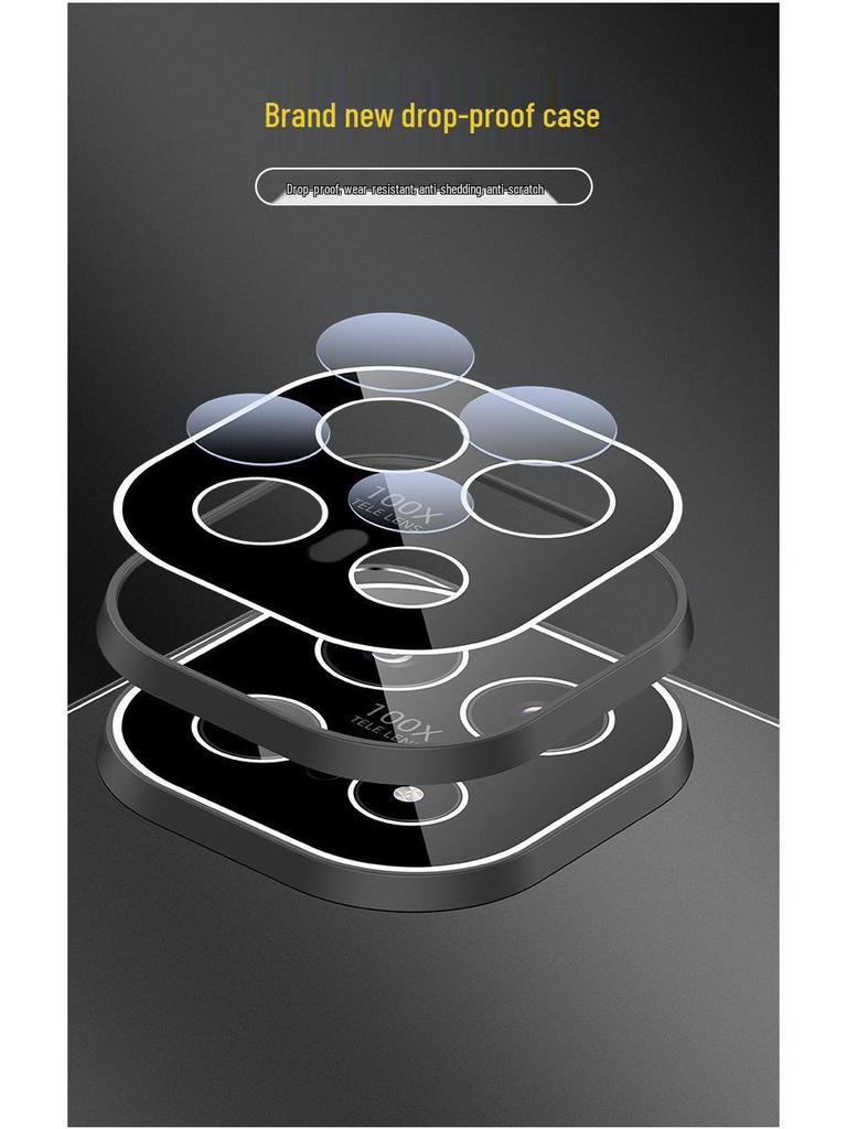 Applicable IQOO15 Aluminum Alloy Frosted Lens Case: Full-Coverage, Anti-Fall Protective for Men