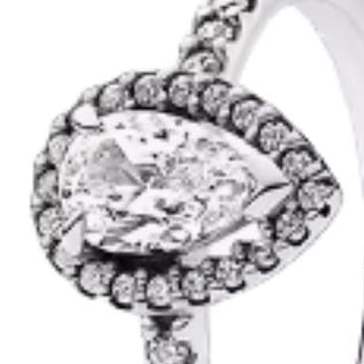 Pandora 925 Sterling Silver Rings Women's Silver 192835C01