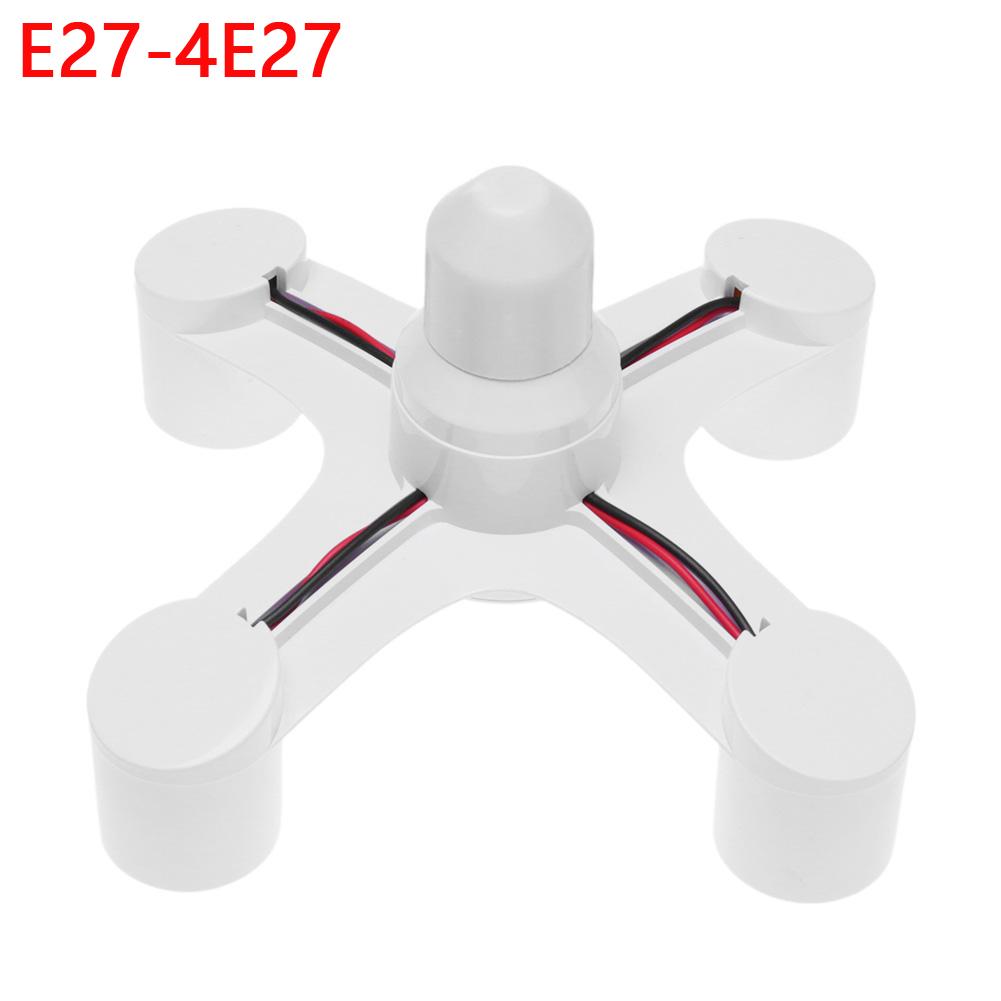 E27 LED Base Bulb Base E27 Socket E27 to 2/3/4/5/6 Bulb Head Light Socket Adapter Splitter Converter Screw Induction Lamp Holder