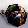 1pc Sonic the Hedgehog Automatic Opening/Closing Umbrella - Portable 3-Fold Design with 8-Bone Iron Frame - Outdoor Umbrella - Ideal Gift for Fans, Tr