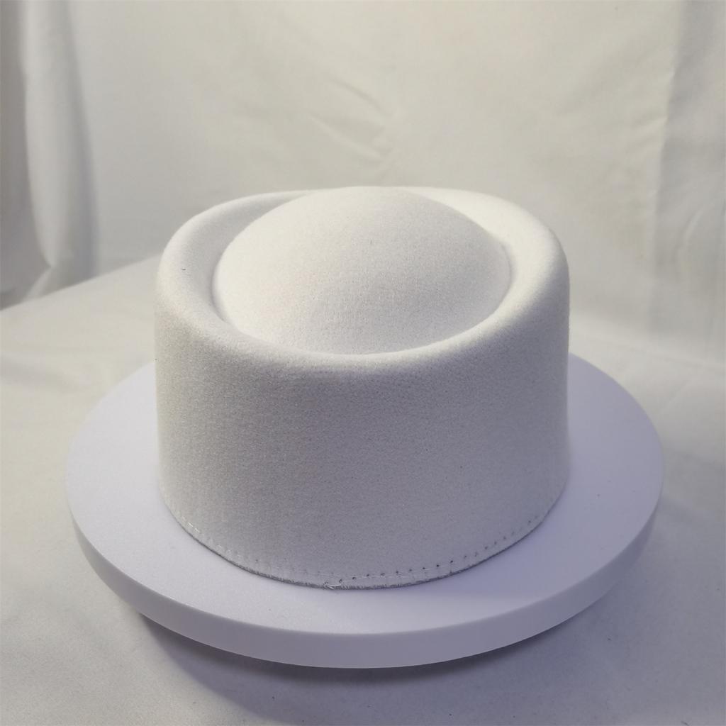 Classic Fedora Hat Fascinator Base Pillbox Hat Top Hat Millinery Hat for Dinner Outdoor Casual Wear
