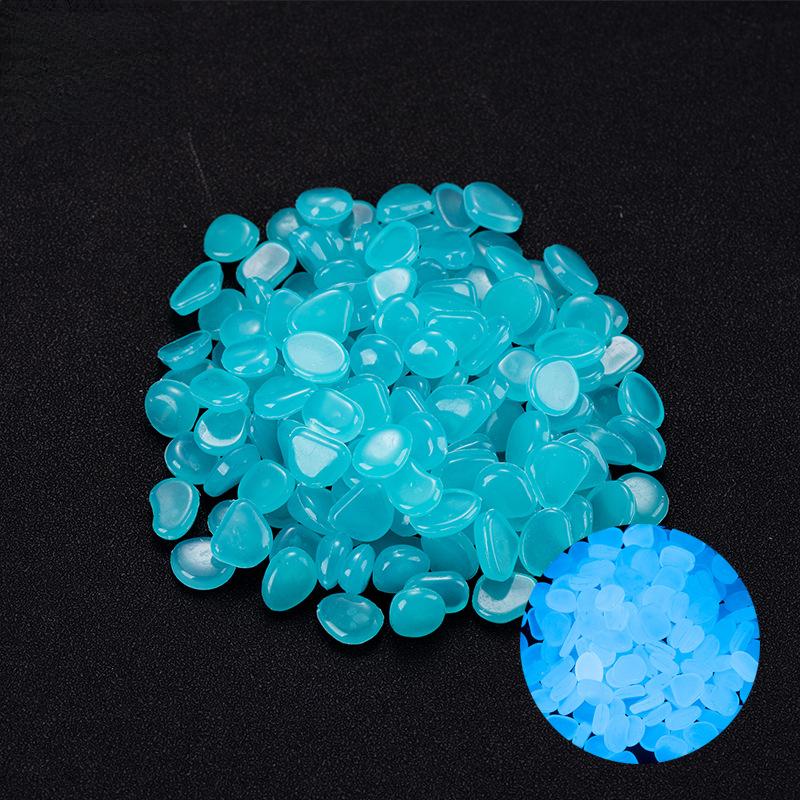 1000-2000pcs Luminous Plastic Stones for Wedding Party Garden Landscape Decoration Reusable Shiny Pebbles