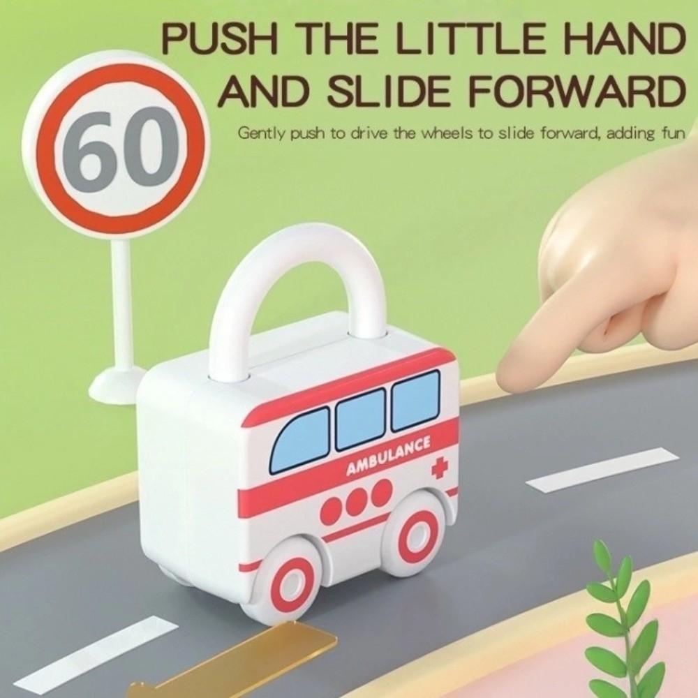 Early Educational Key Matching Toy Number Matching Slidable Car Toy Unlocking Car Toy Gifts