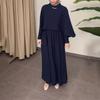 Autumn and Winter New European and American Loose Casual Short Shawl Burqa Long Skirt Two-piece Set