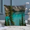 Beautiful Green Mountain Landscape Nature Scenery Cushion Cover Farmhouse Decor Home Throw Pillow Covers for Couch Decorations