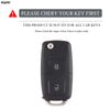 Coque de protection en TPU à 2 boutons pour clé de voiture Pour VW Volkswagen Amarok Polo Golf 4 5 6 MK4 Bora Jetta Altea Alhambra Passat B5 B6 B7