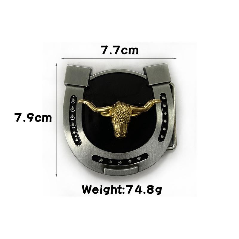 Punk Style Horseshoe Animal Belt Buckle: Fashion Alloy Accessory