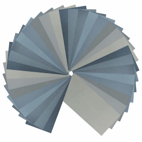 Piowio 40-Pack Sandpaper, Waterproof, Abrasive, Woodworking Sandpaper (400, 800, 1000, 1500, 2000, 2500, 3000, 5000, 8 Types, 5 Sheets Each) (40 Sheet
