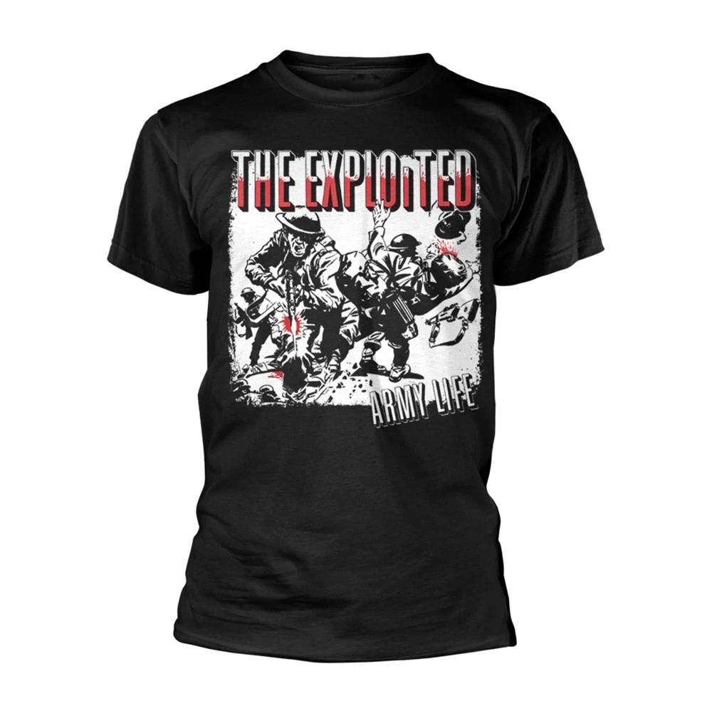 Exploited The Army Life (Black) Licensed TShirt Unisexs L