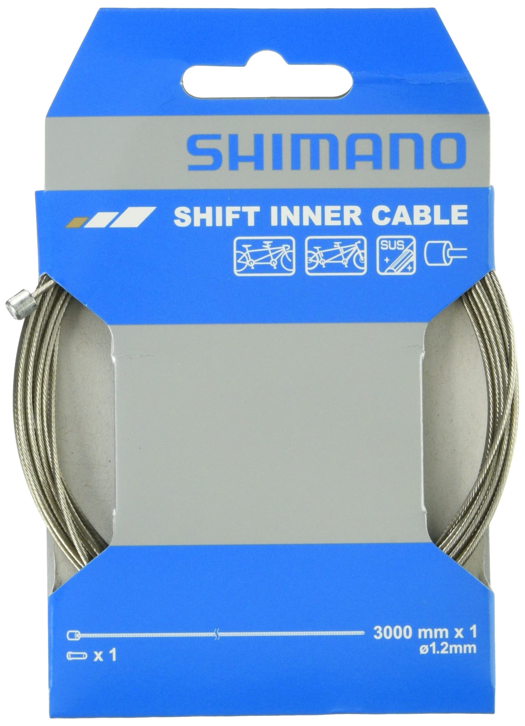 

SHIMANO Shift Inner Cable Steel 10 Pack Set x 2100mm Y60098100 ROAD/MTB 1.2mm