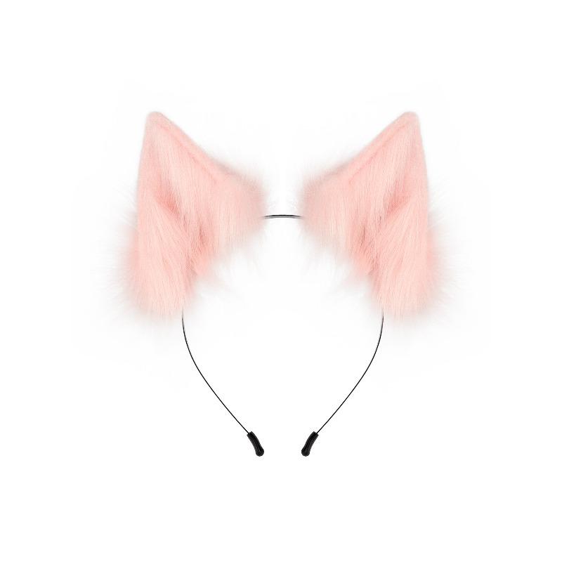 Plush Simulation Handmade Animal Ear Headband, Plush Dress Up Wolf Ear Headband Cosplay Play Lone Wolf Hair Accessories
