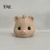 Outdoor Yard Ornament Mouse Head Squirrel Feeder, Funny Animal Face Patio Feeder Hanging Wildlife Feeding Station for Garden Backyard Decor