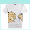 New Men's Fashion 3d Printed T-shirt With Funny Big Hand Short Sleeve Tee**