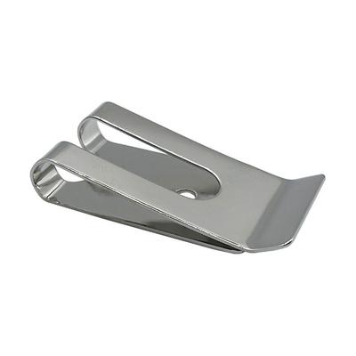 10-1pcs Metal Waist Belt Buckles 54x25mm Black Silver Cash Holder Mini Purse Metal Bill Clamp for Wallets Pouches Clips Tool