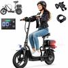 ZAZAWORK Patinete Eléctrico para Adultos Motor de 800W Batería de 48V 15AH Autonomía de 35km/h 55km Patinete Eléctrico Plegable