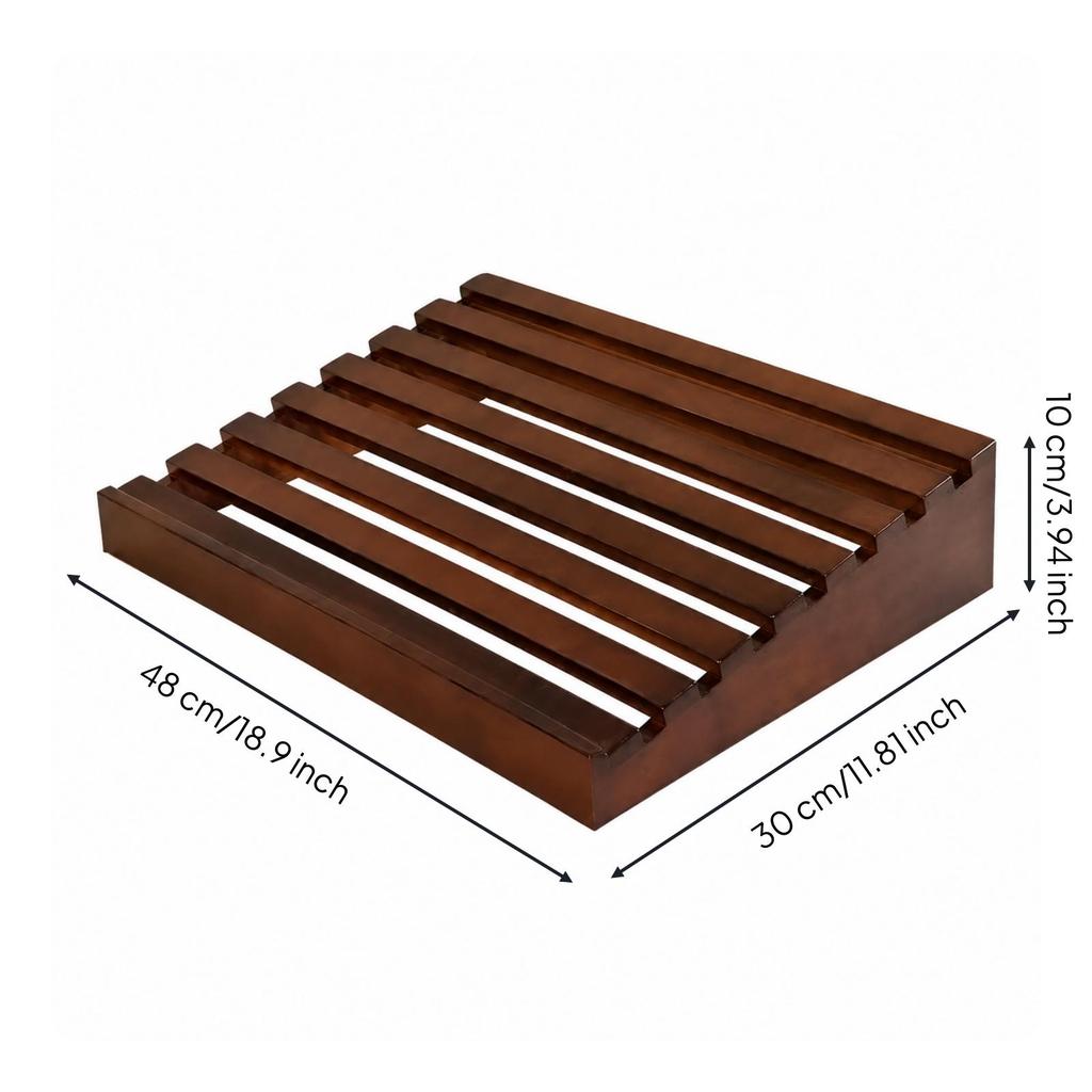 Bakery Display Tray Rustic Wooden Elegant for Cafes, Dessert Shops