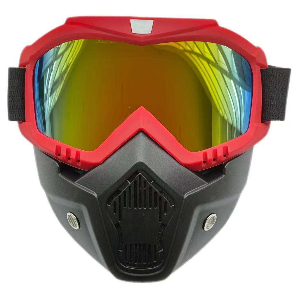 Retro Fashion Cycling Glasses: Windproof, Dustproof, Impact Resistant, Full Face Protection