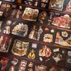 European Theatre Retro Sticker Book: 20 Pcs Journal Collage, 4 Styles - A Beautiful Day Theme.