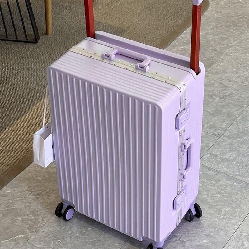 Ji Hang Aluminum Frame PC Hardside Spinner Luggage 24-inch