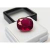 Stunning Mozambique Ruby Red 12-13 Ct Cushion Cut Certified Loose Gemstone