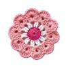 Handmade Crochet Flower Coasters Heat Resistant Mug Mat Creative Trivet Mats  Coffee Cup Use