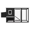 Garden Chicken Coop with 1 Nesting Box Gray Wood