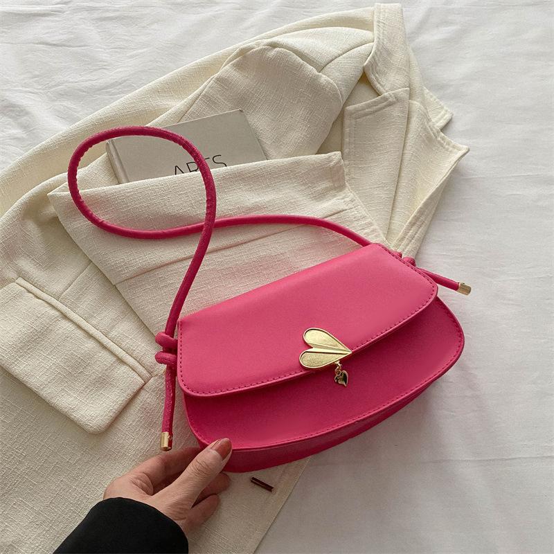 

Ретро мода пригородный однотонный текстурный плечевой мешок мессенджер женская ранняя весна темперамент женская сумка универсальная женская роза розовый