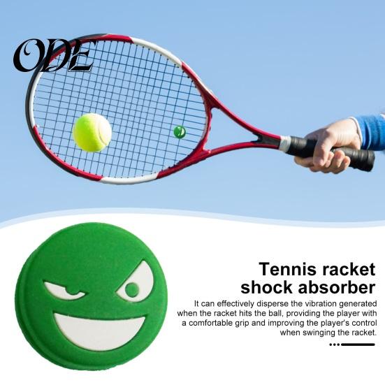 Stabile und zuverlässige Schlägerzubehör Tennis Vibrationsdämpfer Silikon Stoßdämpfer Dämpfer Wiederverwendbar Lächeln Gesicht Schläger