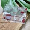 Handmade 5.5*8.5 Snowflake Crisp Three-Color Frosted Semi-Transparent Packaging Bag for Nougat Cookies