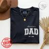 Fathers Day Custom Shirt, Vintage Est Graphic, Gift for Dad, New Dad Tee