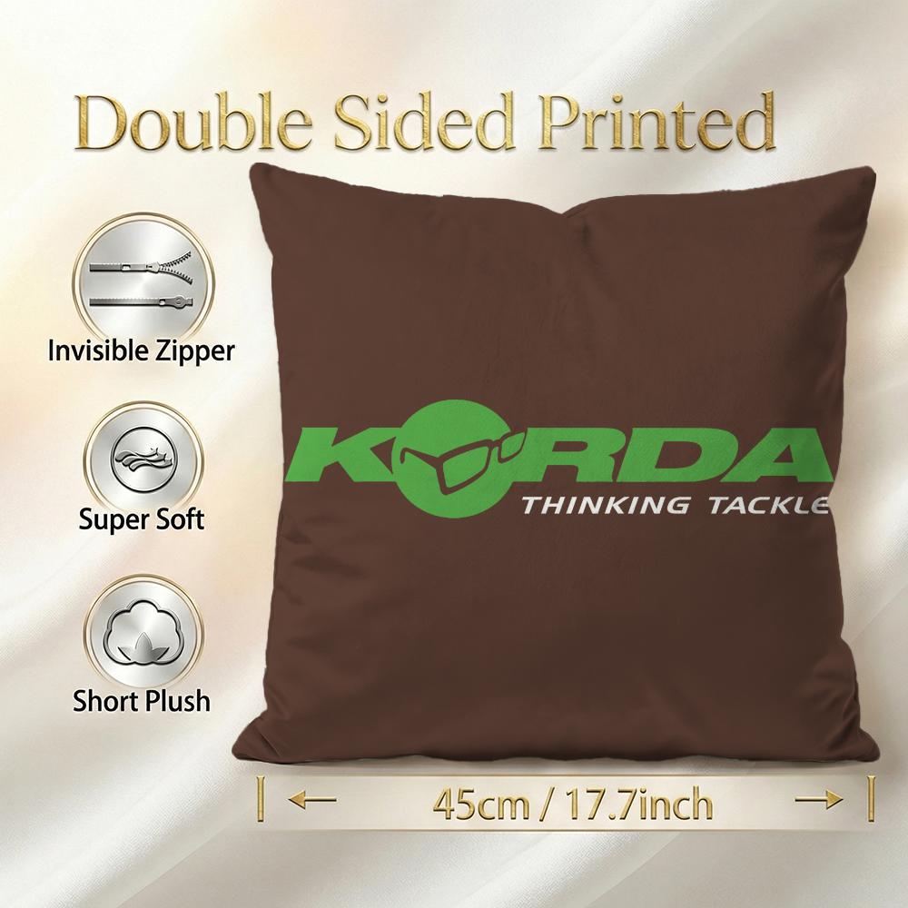 Brand Korda Fishing Cushion Cover 1Pcs Decorative Covers Soft Cushion Case For Sofa Couch Decor 40X40 45X45 Pillowcases