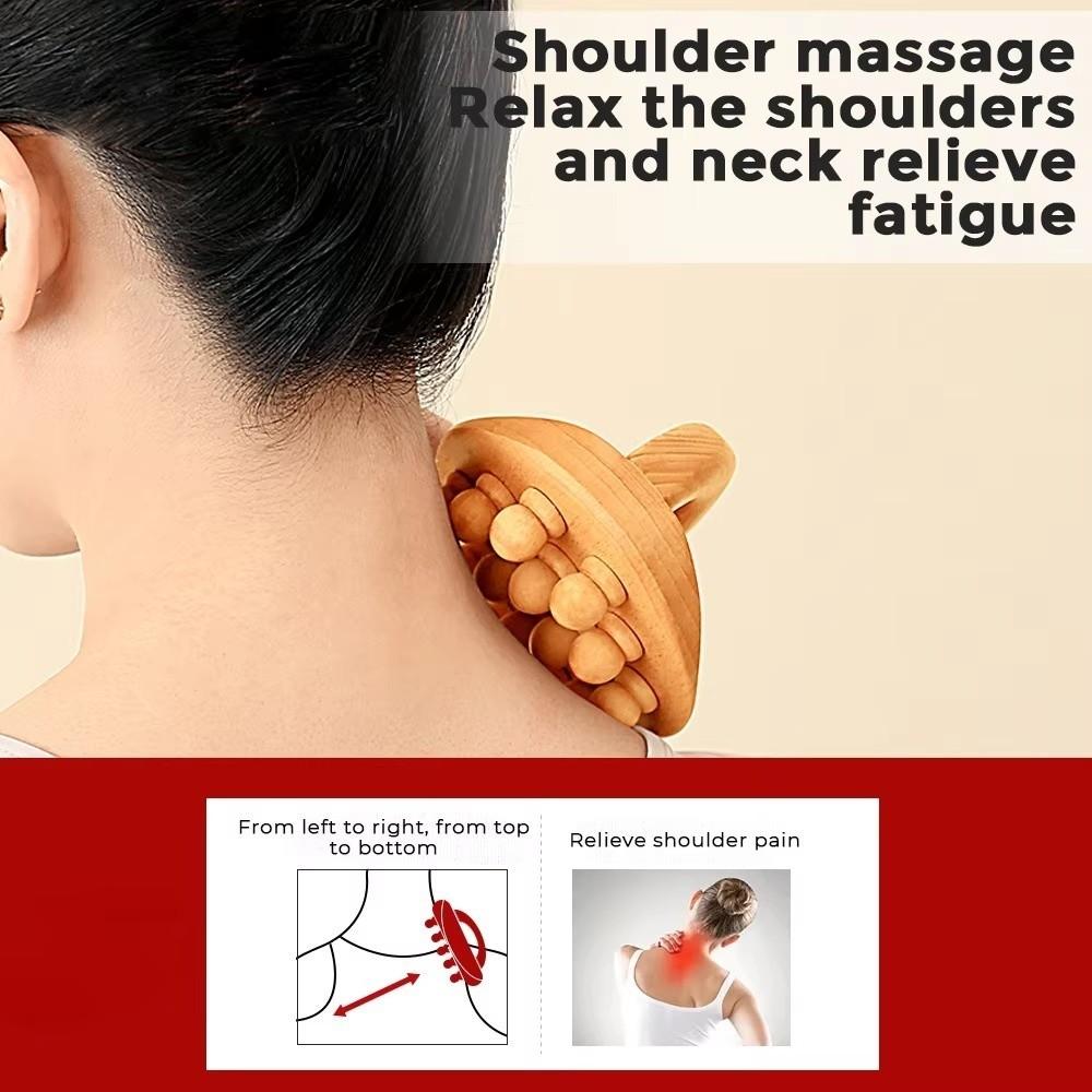 Handheld Design Holztherapie Massagegeräte 14 Perlen Körper Schabewerkzeug Nach dem Training