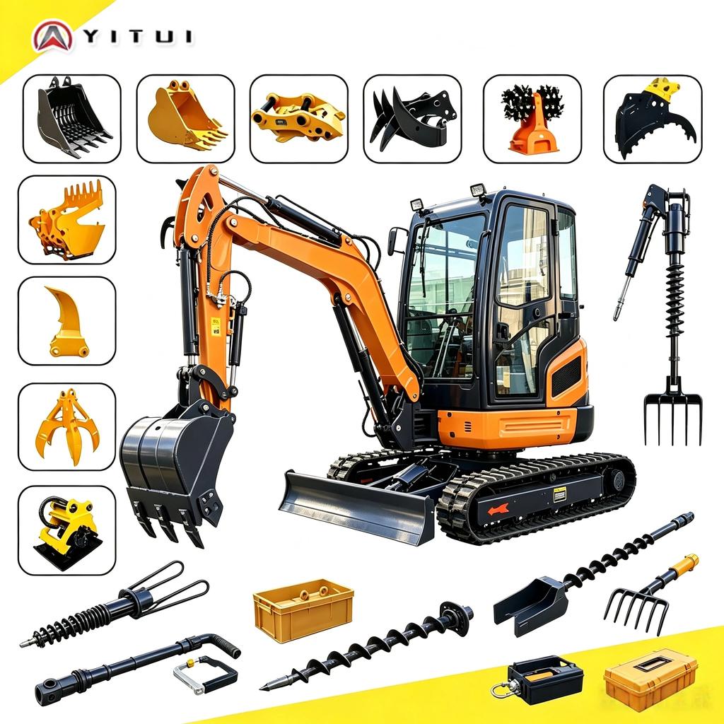 New Upgrade 2.6ton Compact Mini Excavator Euro5 Certified Side Swing Boom Stable Performance For Farm Excavation Customized